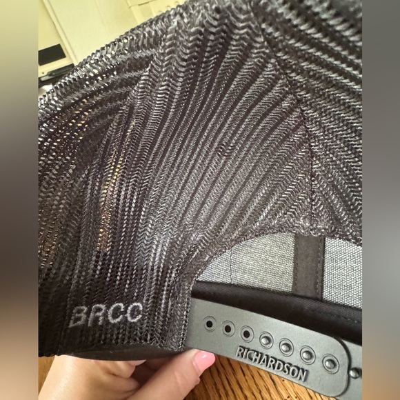 Black Rifle Coffee Company Thin Blue Line Hat Black with Black Mesh Adjustable - Picture 5 of 5